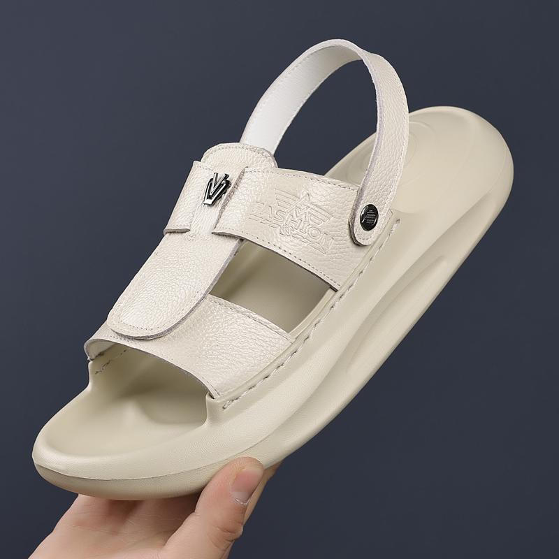 

Модные мужские дышащие стильные сандалии, спортивные сандалии для улицы, легкая обувь для ходьбы, удобная пляжная обувь для мужчин, новые балетки 2025 38 бежевый