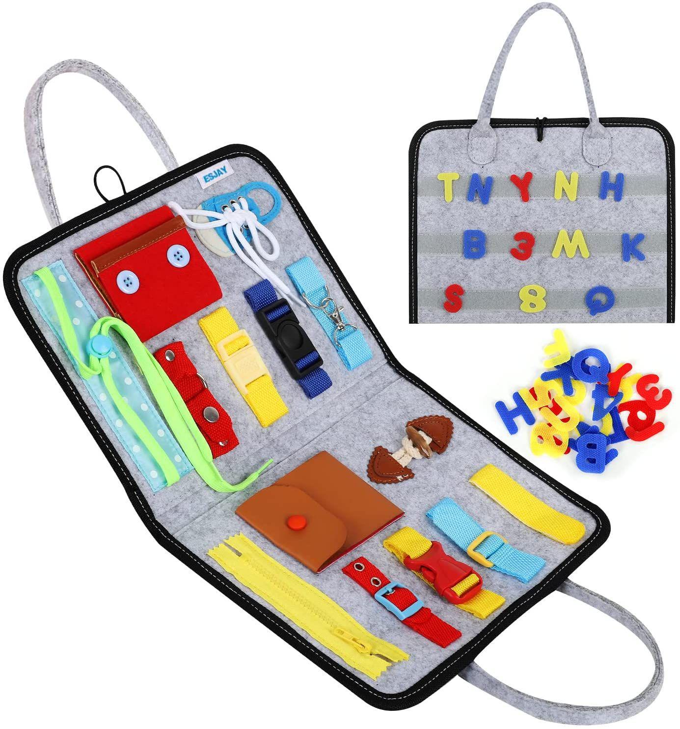 Montessori Felt Learning Board: Early Education Quiet Cloth Book for Children
