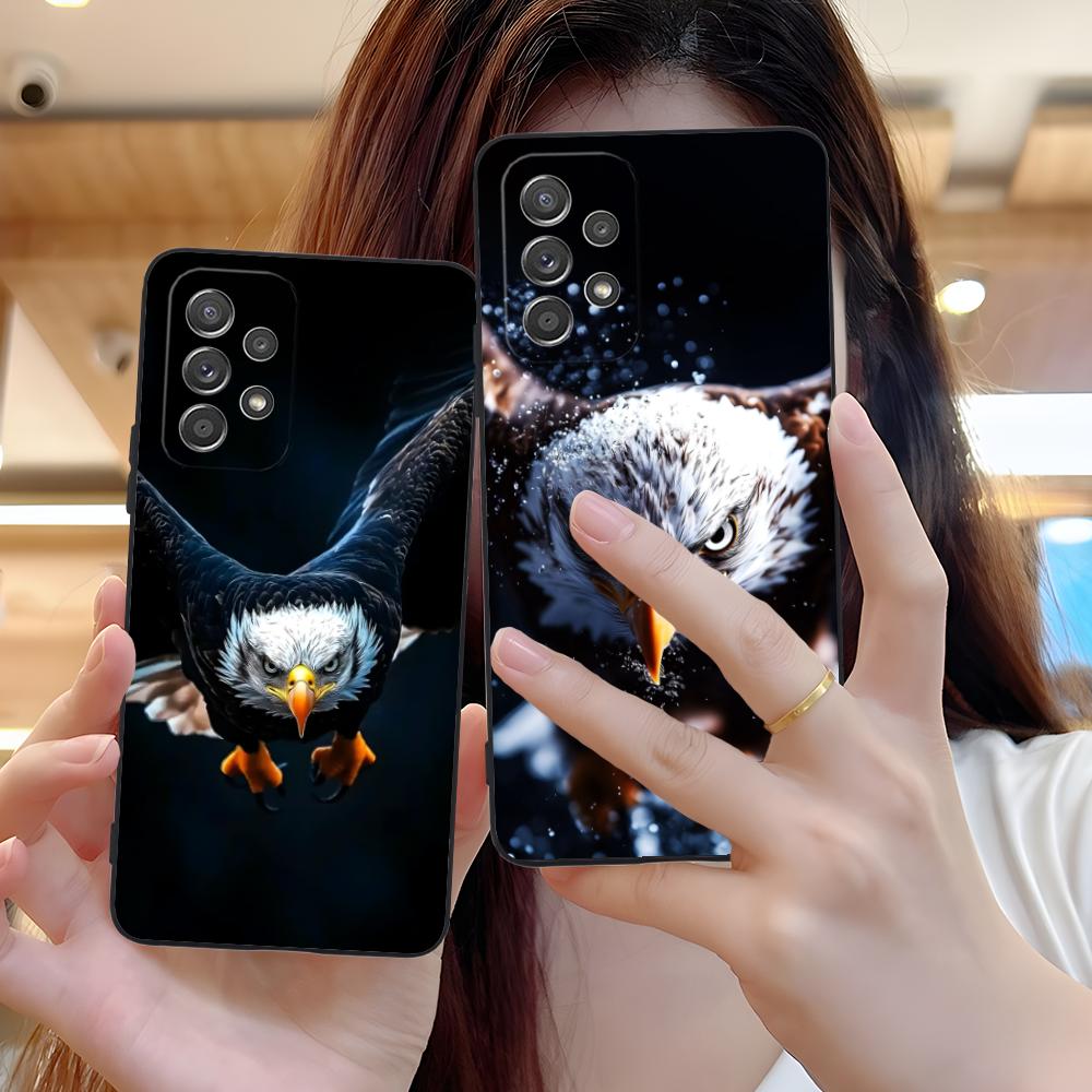 Bald Eagles Mobile Cell Phone Case for Samsung Galaxy A73 72 71 70 56 55 54 53 52 36 35 34 23 16 15 5G Colour Protective Luxury