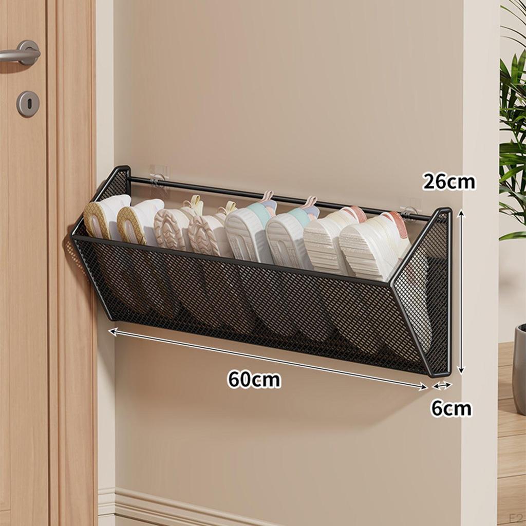 Pantofar metalic de perete cu rafturi ventilate, ideal pentru uși, pereți, dulapuri, jucării și