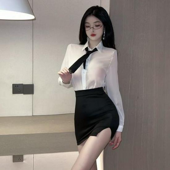 Czysta Pożądanie Przezroczysty Zestaw Bielizny Ślubnej - Namiętna i Kusząca Damska Bielizna Domowa