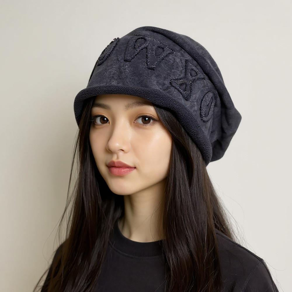 Vintage Cotton Beanie Hat For Women With Windproof Warmth For Autumn And Spring Wear
