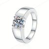 Luxurious 925 Silver 6-10# Exquisite Zircon Ring Women'S Fashion Wedding Gift Jewelry Accessories