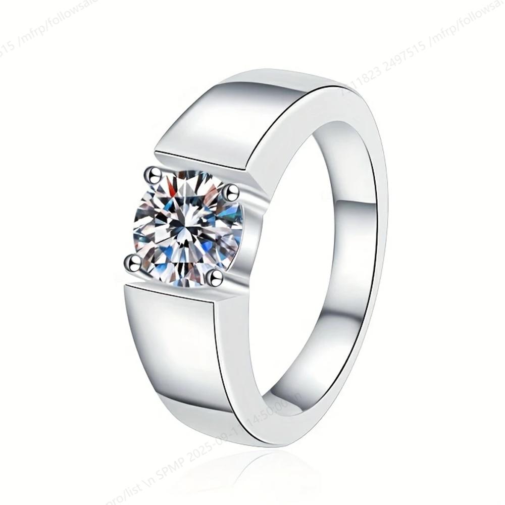 Luxurious 925 Silver 6-10# Exquisite Zircon Ring Women'S Fashion Wedding Gift Jewelry Accessories