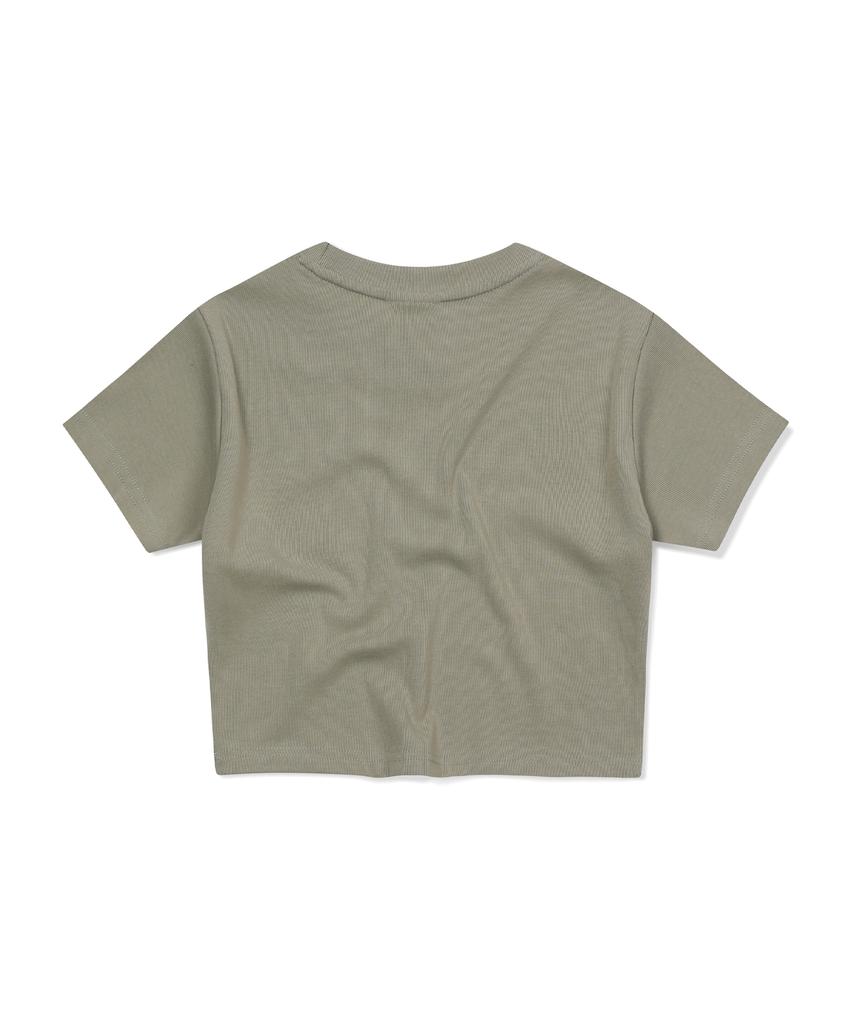 S'EST Solaris Crop T-Shirts Khaki