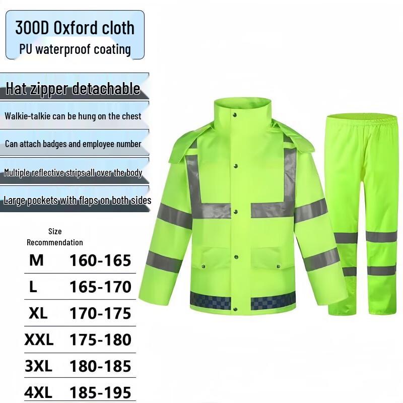 OIMG High-Visibility Split Reflective Rain Suit