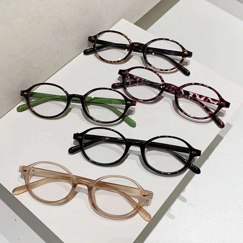 Fashionable Oval Frame Reading Eyewear for Female Male Fashionable Plus Diopter Presbyopia Unisex Anti-blue Light Far Sight Eyewear