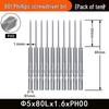 Nigao 801 Phillips Electric Screwdriver Bit, S2 Steel, Magnetic, 5mm Shank, 60mm/80mm Length