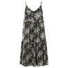 Sancai 2025 Summer Floral Spaghetti Strap Ruffle Maxi Dress