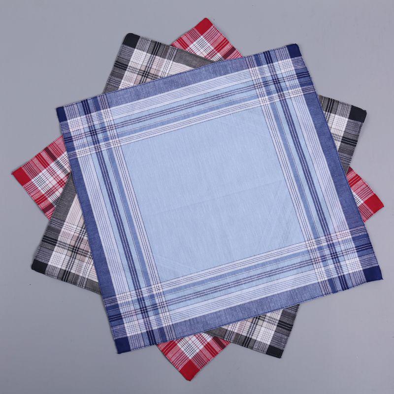 Retro Cotton Handkerchief for Men - Soft, Old-Fashioned, Sweat-Absorbent, Ideal for Middle-aged and Elderly
