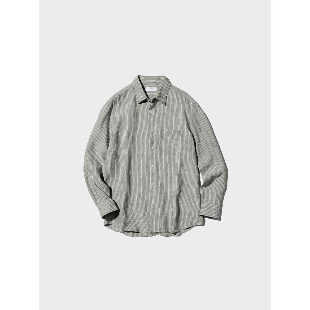 Uniqlo Premium Linen Shirt  Stripe  B