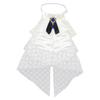 Col détachable en dentelle élégant, fraise victorienne, tour de cou multicouche pour mariage, fête et occasion formelle décontractée