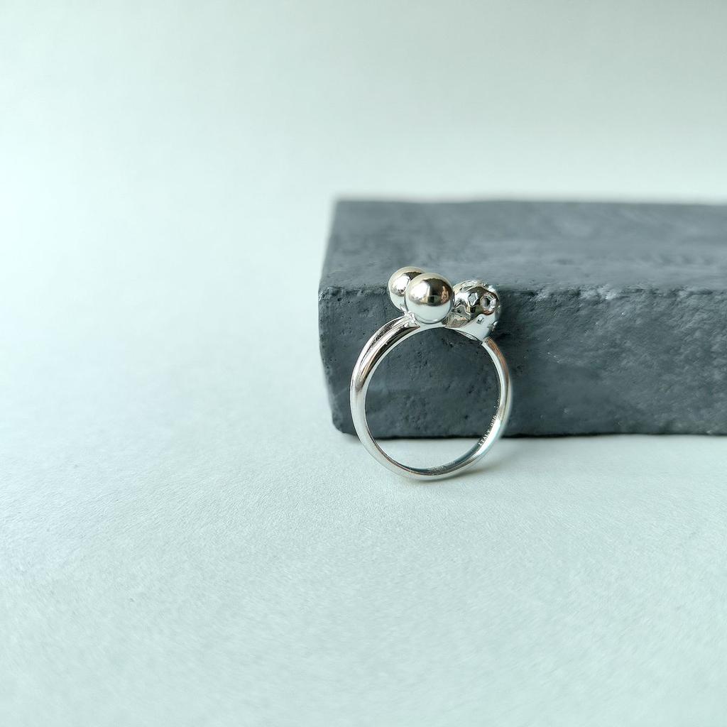 Silver Ring Without Stones, Product Weight 3.47 G (2161011)