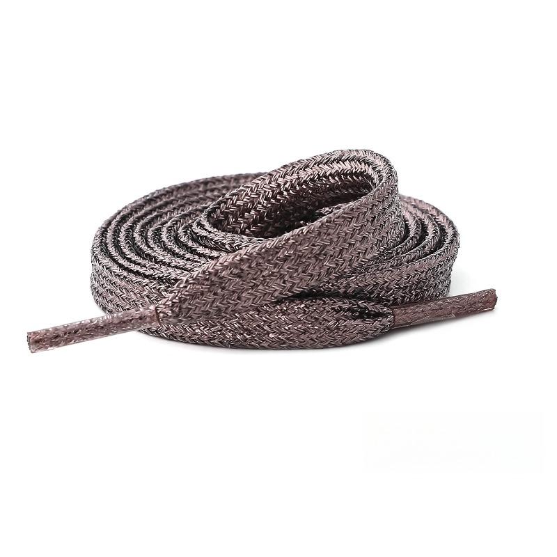 

«Золотой и серебряный шелк» Перламутровый сияющий полиэстеровый плоский шнурок, подходящий для кроссовок, парусиновых туфель, спортивной обуви, брюк-канат 11-120CM