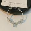 Small Fresh and Gradual Change Glazed Beaded Bracelet Niche Design Butterfly Bracelet Women's Fashion Versatile High-end Jewelry