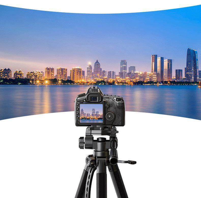 Professional DSLR & Mirrorless Camera Tripod for Live Streaming & Photography - Compatible with Canon, Sony, Fujifilm