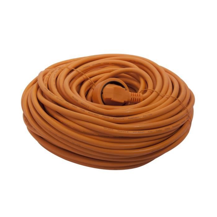 Extension - CHACON - HO5VVF - 3 X 1.5mm2 - 40 M - Orange (EN)