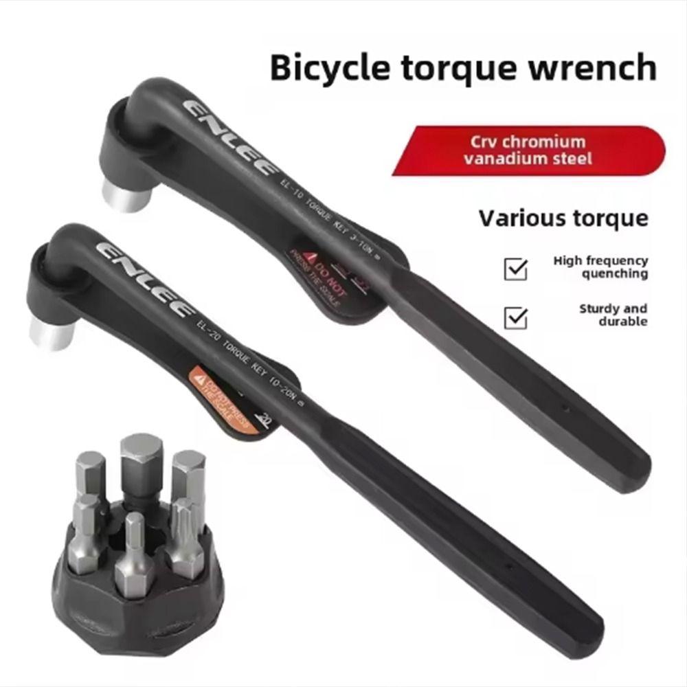 Non Slip Nylon Handle Bicycle Torque Wrench Zinc Zinc Alloy Hexagonal Set Socket Spanner  Road Bike