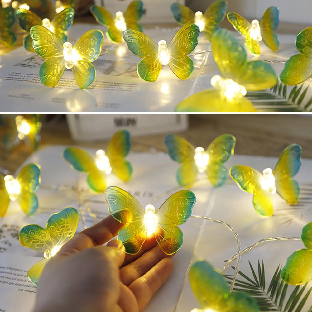 10/20 LEDs Butterfly Light String Led Fairy Light 1.5/3m Battery Holiday Garland for Christmas Wedding Festival Party Decoration