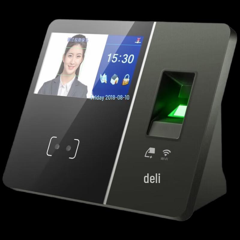 Deli 13750 Face & Fingerprint Touch Screen Time Attendance System