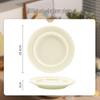 Morlandra Embossed Milky Ceramic Dinnerware