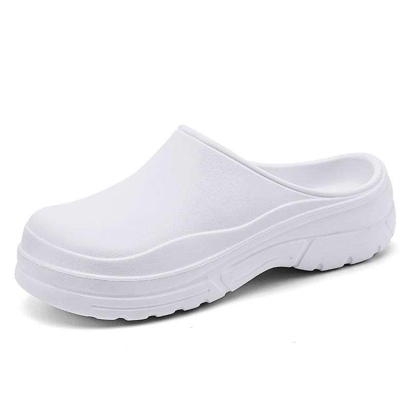 Women Men Chef Shoes Anti Slip Kitchen Work Clogs Garden Slippers Lightweight Waterproof Comfort Shoes 35 To 46