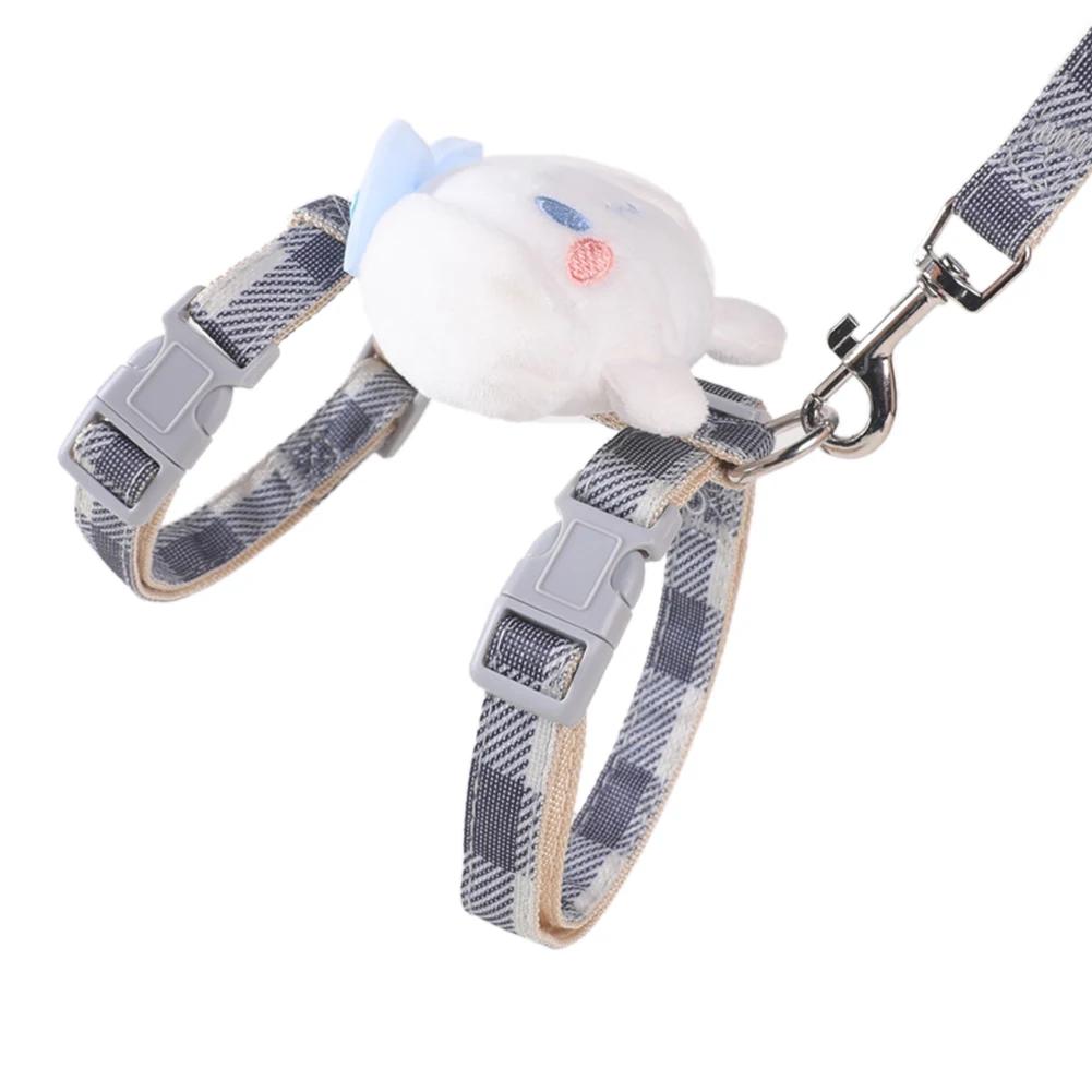 Cat Product Pet Traction New Cute Pattern Comfortable Dog Cat Collar Adjustable Long Strip Pet Harness Belt