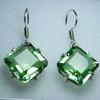 Peridot Green Square Cut 35.4 Ct Beautiful Loose Gemstone Pair CERTIFIED A-1912