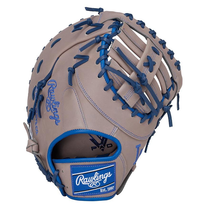 Rawlings Baseball HYPER TECH MLB TEAM First Dodgers for Throwers Glove, Soft, GR5HTMM53, Base, 2, 11.75 inches, Left-Handed