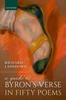 A Guide To Byrons Verse In Fifty Poems by Lansdown & Richard Adjunct Professor of English &... 9780198954323