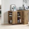 Vidaxl Szafka Na Kółkach, Dąb Artisan, 60X53X72 Cm