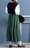 Gold Japan Plus Size Warm Long Sizes Green Women's Skirt, Fleece-Lined Skirt, SW-0494, LL-3L,