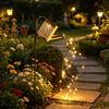Solar Watering Can Lamp IP44 Waterproof Outdoor Garden Yard Pathway Patio Lawn Hollowed Water Can Lantern String Light