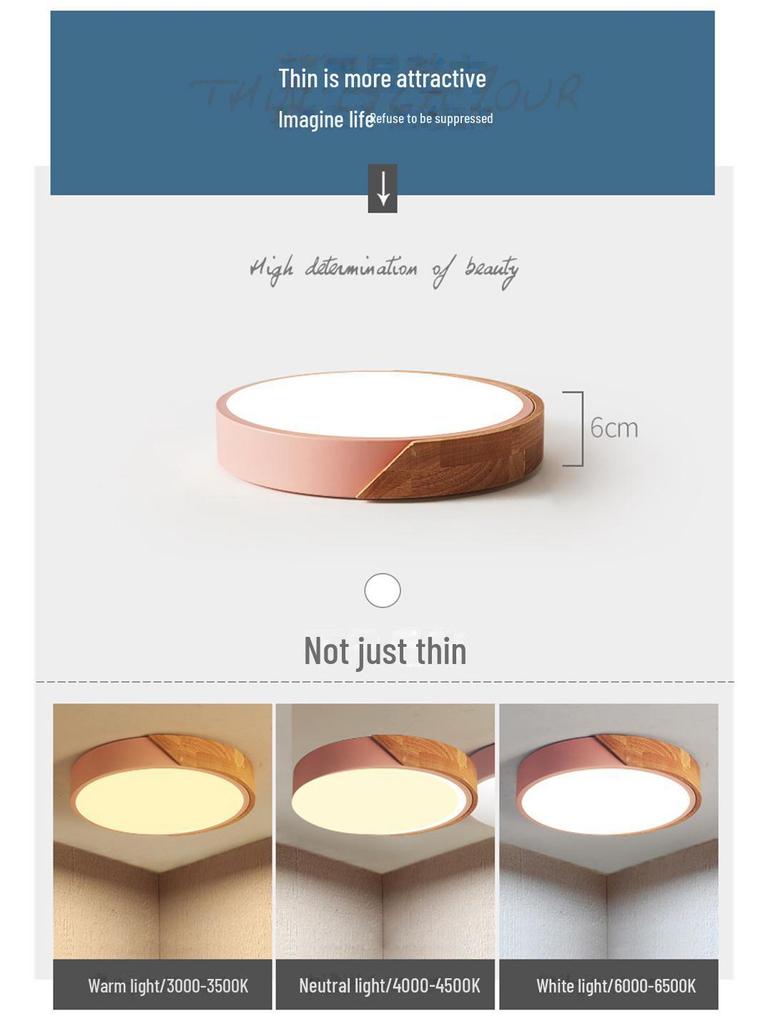 Customized Nordic Macaron LED Ceiling Lamp for Children's Bedroom