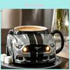 Wild Horse Resin Coffee Mug With Stainless Steel Core For Home Decor And Tea Table Display