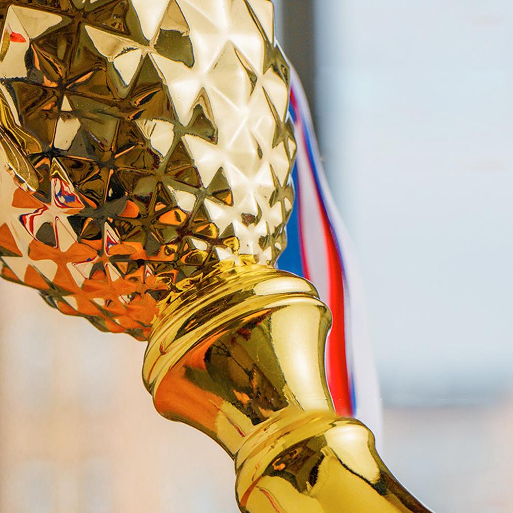 Gold Trophy Cup Height 33cm Football Trophy Competition Trophy Metal Sports Trophy Award Trophy for Championships Tournaments