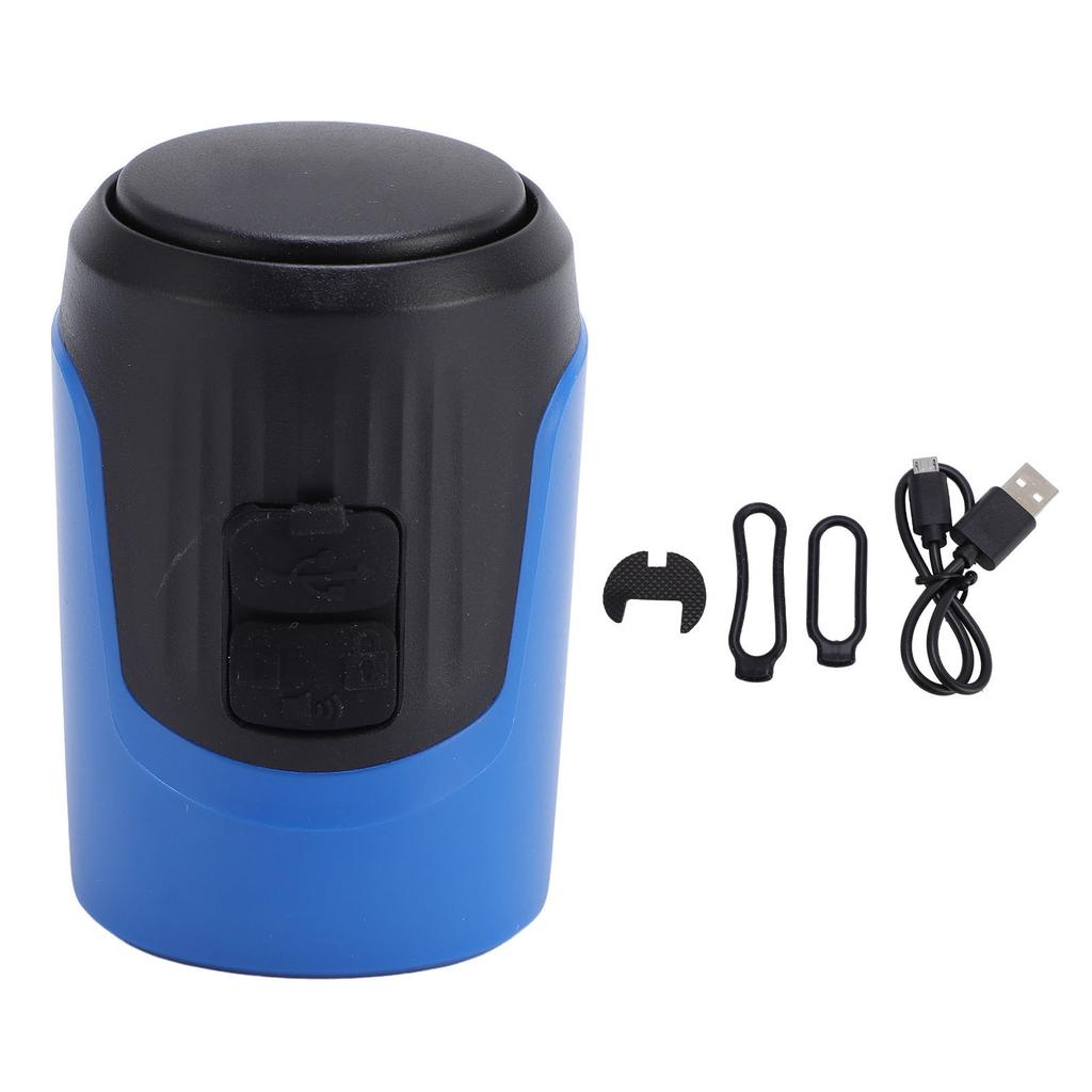 Electric Cycle Horn Blue 125dB Loud Anti Theft IPX5 Rain Proof Rechargeable Cycle Horn for Cycling