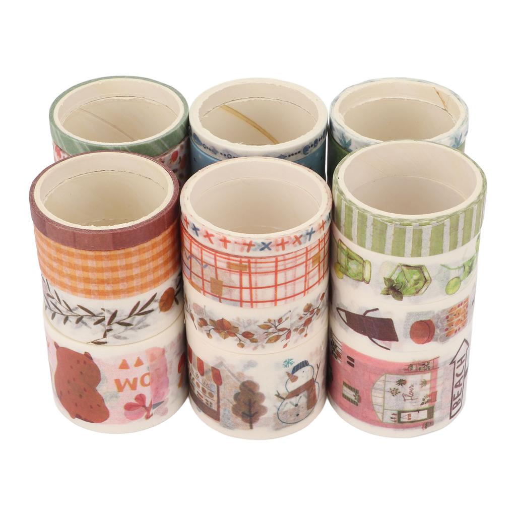 Decorative Adhesive Tape Waterproof Prevents Stick DIY Adhesive Tape Set for DIY Crafts Gift Wrap