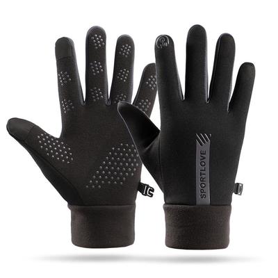 Winterwarme Handschuhe für Herren und Damen, winddicht, wasserdicht und rutschfest zum Radfahren, Fleece, kältefest und frostschützend, Touchscreen-Warmhandschuhe