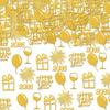 100 Stuks/Set Gelukkig 2026 Nieuwjaar Confetti Gouden Uienpapier Doe-het-zelf Confetti om te Gooien Vakantie Desktop Decoratie