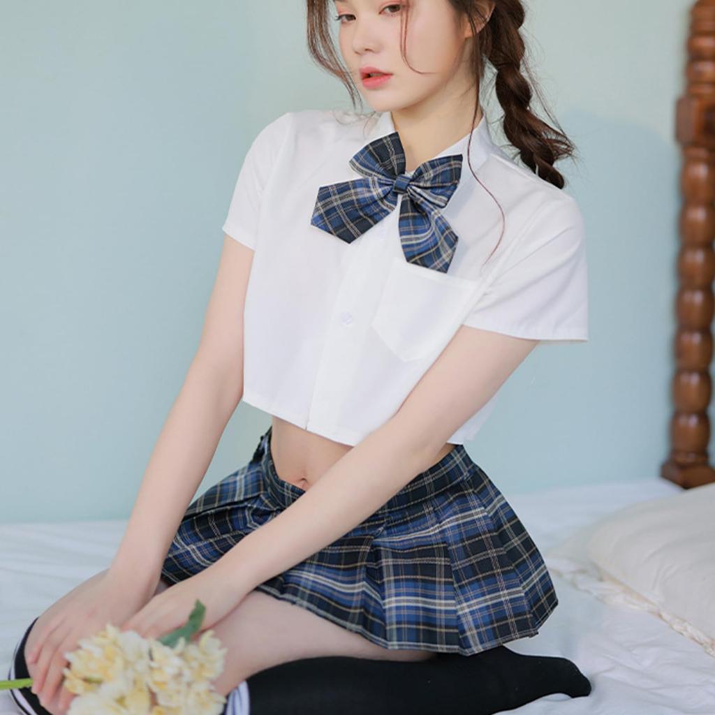 Sailor Uniform Cosplay for Women High School Sexy Popular Fancy Cultural School Uniform Set [Joyasslly] - Sexy, Extreme, Girl, Erotic, Lingerie,