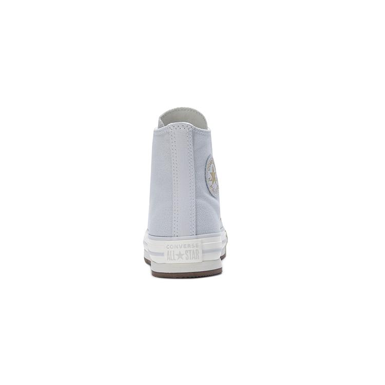 Converse Chuck Taylor All Star EVA Lift Platform High GS Tonal Canvas - Barely Grey Kids Sneakers Egret Gold A10382C