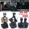 For Skoda Octavia 2 A5 A6 2004 2005 2006 2007 2008 2009 2010 2011 2012 2013 5/6 Speed Gear Lever Stick Shift Knob Leather Boot