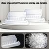 50 Set Hanging File Folder Tabs, Clear Plastic Hanging File Folder Labels Tabs with Paper erts Transparent Labels for Quick Identification