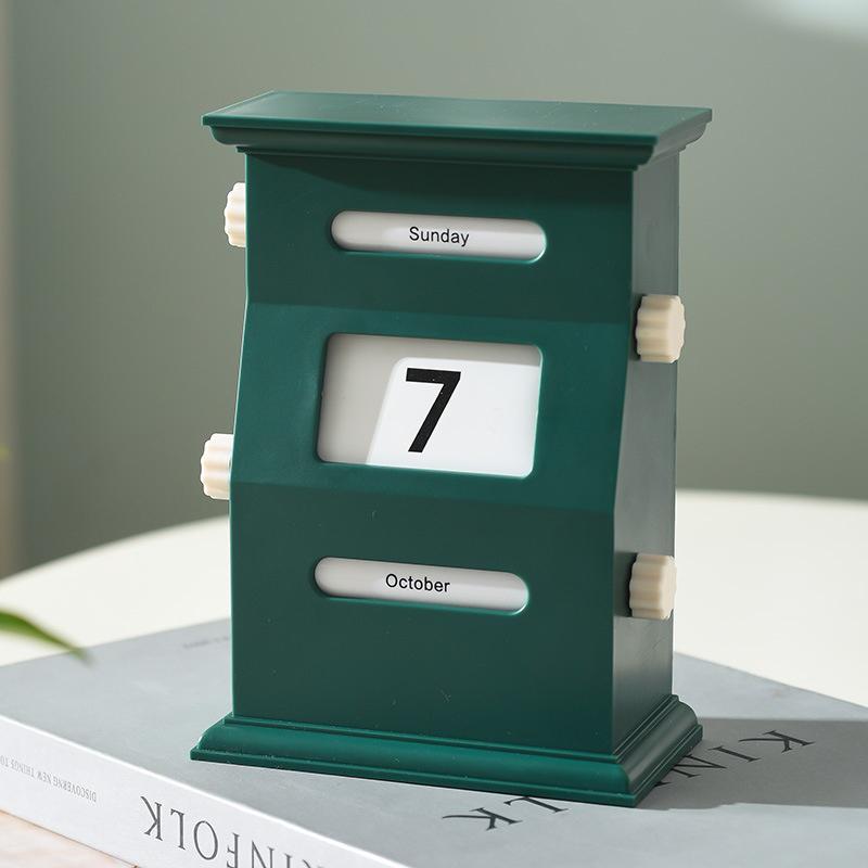 Desktop Calendar With Flip Display Reusable Calendar For Each Year Day And Month Indicators Reusable Home Ornaments Gift