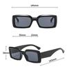 Xiaomi Retro Thick Frame Rectangle Sunglasses Unisex Y2K Wide Temple UV400 Fashion Shades for Street Travel Party Daily Wear