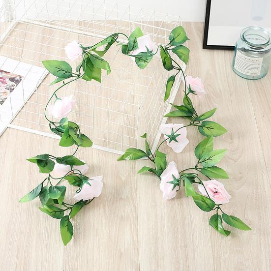 Beautiful Fake Flowers Garland Waterproof Faux Silk Flower Easy-Care