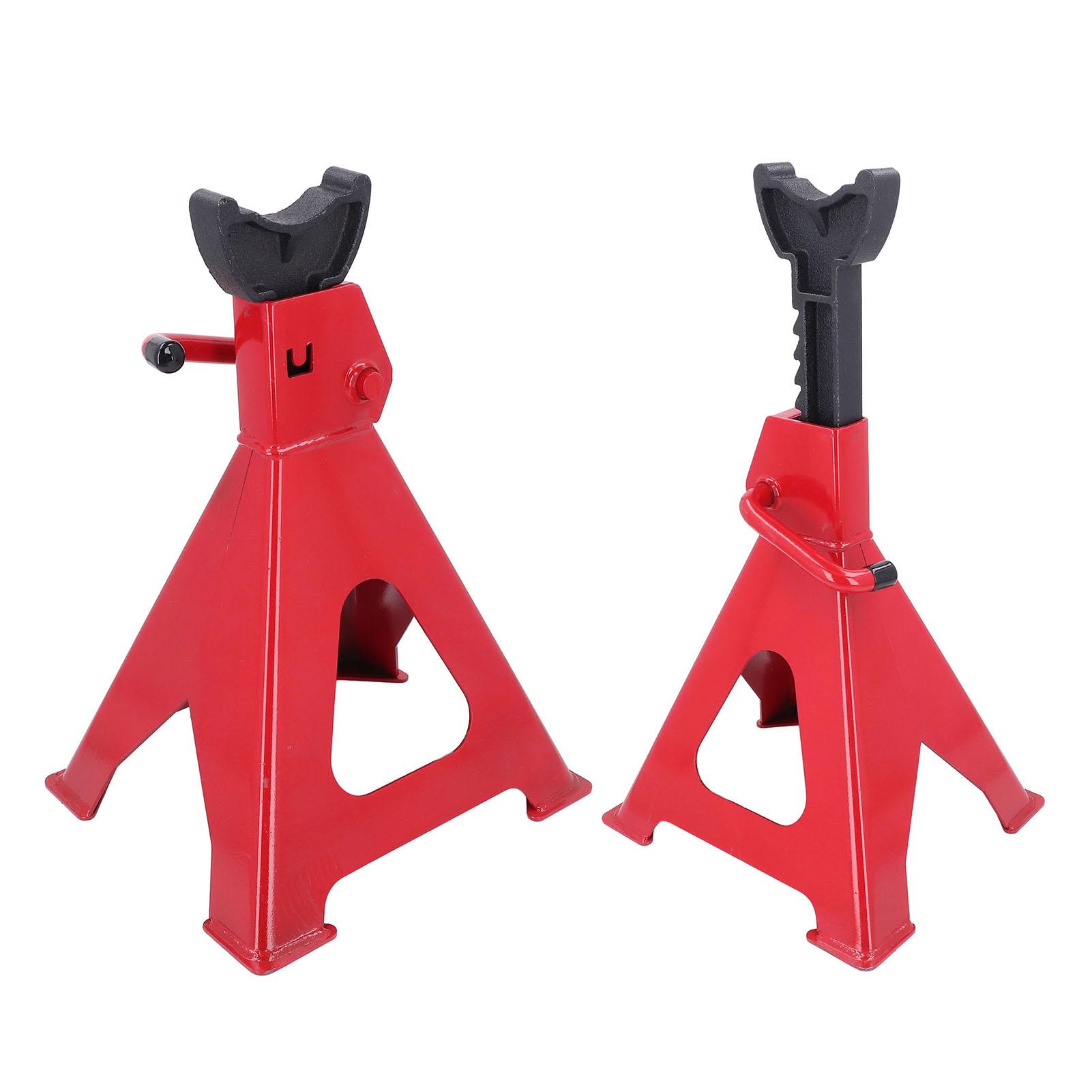 

2 комплекта подъемных стоек для домкратов с регулируемой высотой 6 тонн 12000 фунтов, утолщенная опора для домкрата с храповым механизмом