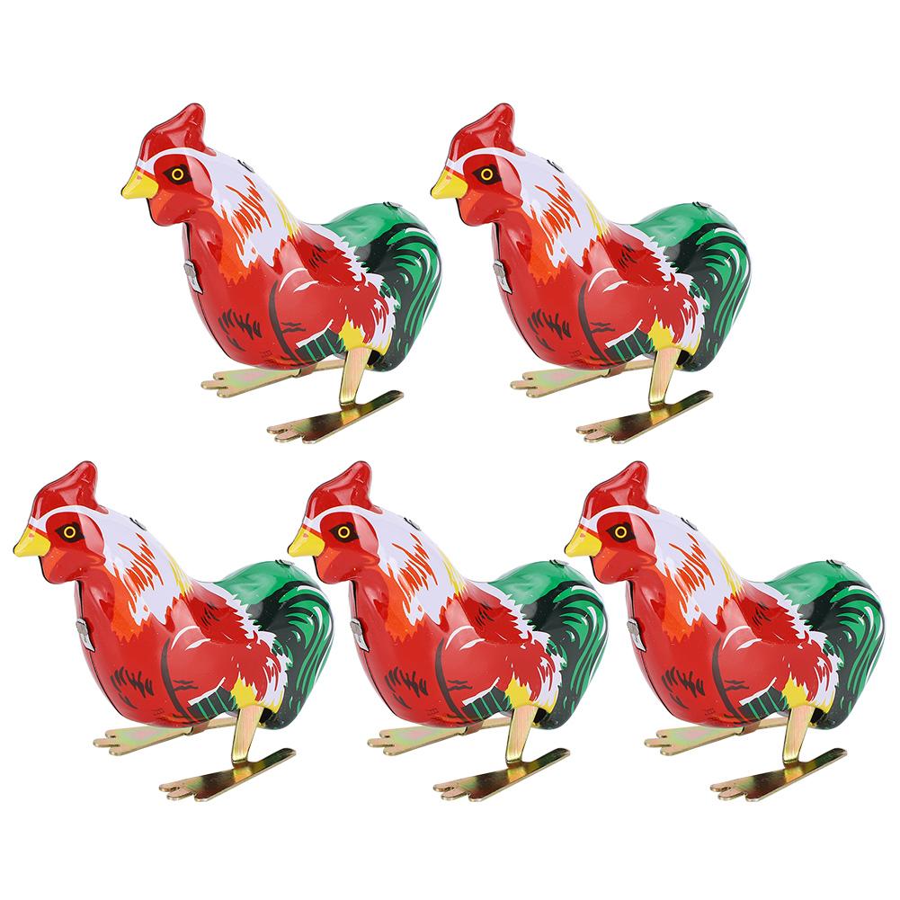 

Напівавтоматичні заводні іграшки-пружинки Металеві стрибаючі тварини для домашніх тварин(5шт )