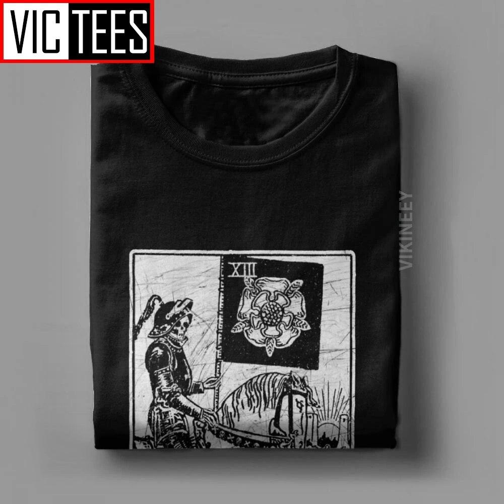 Unisex T-Shirt Death Tarot Card Major Arcana Fortune Telling Occult Cotton The Magician Empress T Shirt Oversized